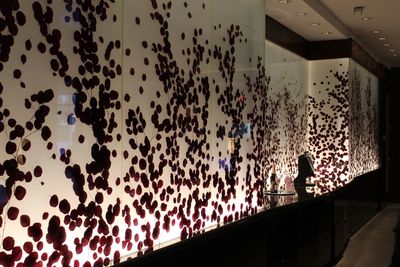 Art installation within the reception area