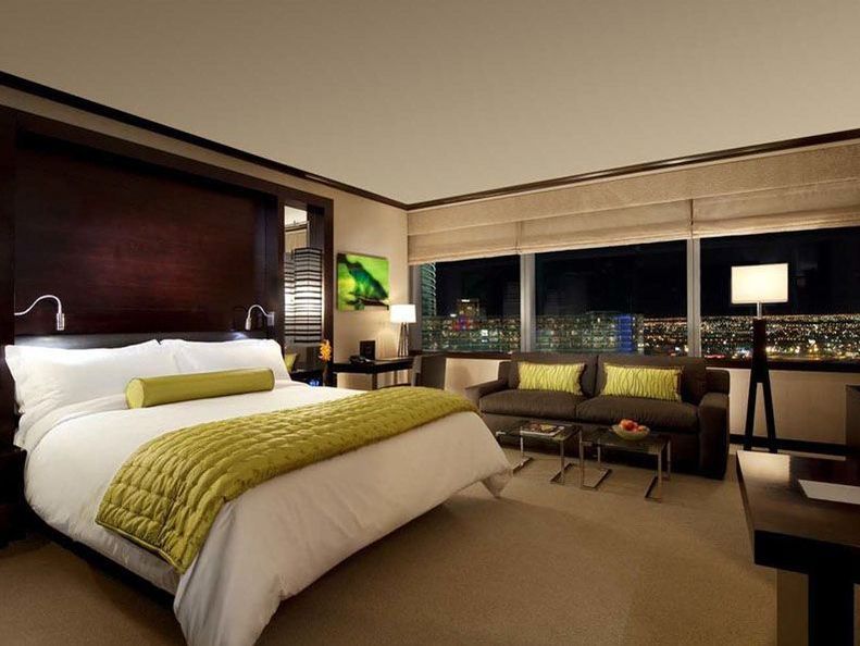 Suite room with skyline view at Vdara Hotel in Las Vegas
